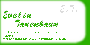 evelin tanenbaum business card